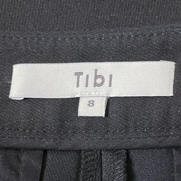 Tibi Black Side Snap Anson Skinny Slim Pants Size 8 - Picture 5 of 6